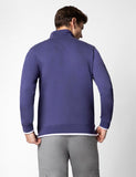 Fyltr Men'S Casual Stand Collar Jacket With Rib Details - Full Zipper | Full Sleeve Branding | Casual Winterwear For Men,Bewitched Blue,Bewitched Blue,Xl