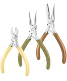 Mr. Pen- Jewelry Making Kit, 3 Pack Vintage Color Pliers, Wire Cutters, Chain Nose and Craft Pliers for Earrings and Jewelry