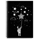 Starcandy Basic Spiral Diary Soft Bound A5 Size (80Gsm Paper, 180 Pages, Black)
