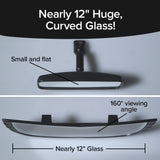 Angel View Wide-Angle Rearview Mirror, As Seen On Tv Black Convex Car Mirror Installs In Seconds And Fits Most Cars, Suvs & Truc