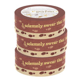 Paper House Productions Harry Potter 3-Pack Set of 2 Foil Accent Washi Tape Rolls for Scrapbooking and Crafts - Marauder's Map