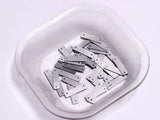 The Design Cart Two Hole Rectangular Plastic Sequins 100 gm, 2.1 CM Sequins for Embroidery, Jewellery Making, Designing, Embelli