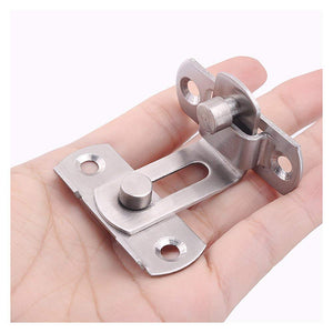 (2 pcs) The 90 Door Buckle Bolt barn Door Lock Right Angle Bending Latch hasp Toilet Doors and Windows