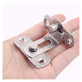 (2 pcs) The 90 Door Buckle Bolt barn Door Lock Right Angle Bending Latch hasp Toilet Doors and Windows