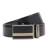 Da Milano Autolock Leather Belt For Men Black (Size 95 Cm) (912235Ol)