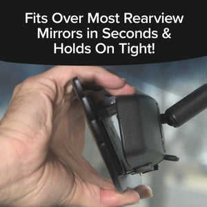 Angel View Wide-Angle Rearview Mirror, As Seen On Tv Black Convex Car Mirror Installs In Seconds And Fits Most Cars, Suvs & Truc