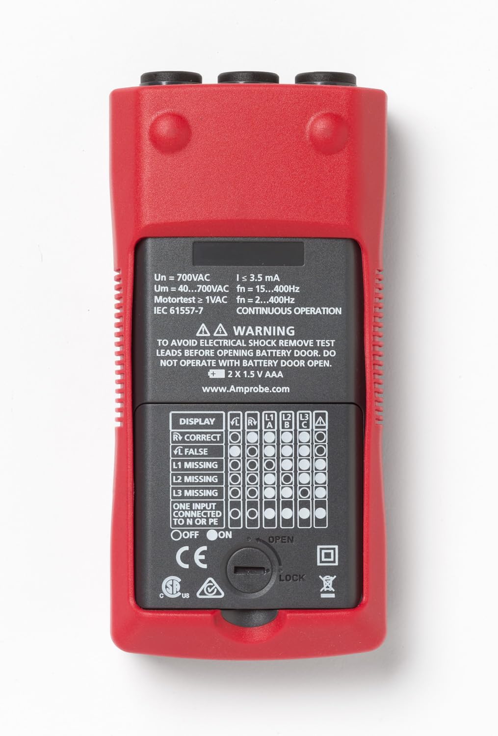 Amprobe Prm-6 Phase Sequence And Motor Rotation Tester
