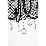 Living District Elise 4-Light Transitional Metal Pendant In Black Finish