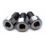 Titanium Screws (3) - Floyd Rose Style Guitar Locking Nut Screws Set - MonsterBolts (Qty 3, Titanium)