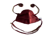 Dario Maroon Color Pure Cotton Surgical Face Mask 2Layer 9X7 (Qty 2) Washable Reusable Autoclave, Ot Linen Trusted By Doctors