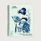 Packmate Geisha Wiro Notebook | EcoFriendly Spiral Notebook For Office, School & Journaling | Flat Lay Writing Notebook For Not