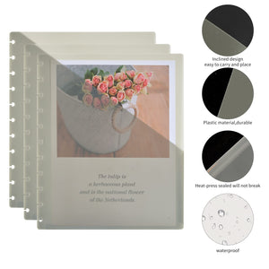 12 Pack Letter Size Disc Planner Pocket 11 Disc Planner Pocket Folder Discbound Dividers 8.5 x 11 Discbound Notebook Dividers wi