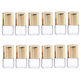 Mozff 12Pcs 1ml Mini Glass Roll on Bottles Roller Refillable Essential Oil Aromatherapy Sample Vials Roller Bottles Container, E
