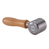 RecPro 2 Steel Roller with Wood Handle for Eternabond Tape | RV Roof Repair | Sealant Steel Seam Roller 1-1/2 X 2 Radius Edge