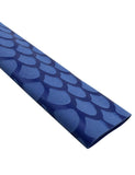 Accering Fishscale Pattern Heat Shrink for Fishing Rod and Handle Tools (f45mm, L3.3ft, Blue)