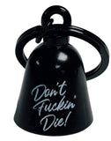 Kustom Cycle Parts Dont Fuckin' Die! Motorcycle 'Evil Spirits' Biker Guard Bell. (Flat Black Bell)