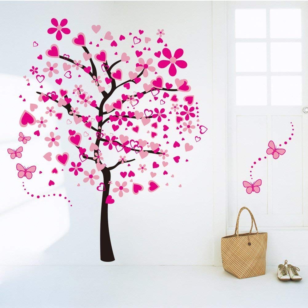 LiveGallery Cartoon Animals Wall Decals Removable Tree Wall Stickers DIY Owls Wall Art Cute Monkey Elephant Giraffe Wall Decal f