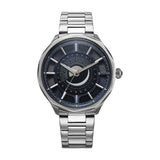 Titan Stellar Quartz Blue Round Dial Men'S Watch | Stainless Steel Strap Material | Watches For Men Analog - 10028Sm01