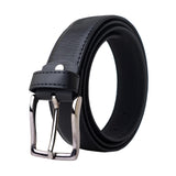 Zacharias MenS Artificial Leather Belt (Alb01_Black_Free Size)(Pack Of 1)