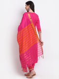 Anni Designer Women'S Cotton Straight Kurta With Palazzo & Dupatta (Been Pink_M_Pink_Medium),Pink,M,Cotton Blend,Straight,