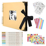 Hasthip Diy Scrapbook Album Kit With Spiral Binding And Photo Window