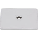 Sanctuary Square Backplate Finish: Polished Chrome, Size: 1.25 H x 1.25 W x 0.06 D