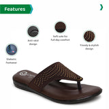 Ortho Joy Fancy Doctor Slipper For Women | Fancy Comfortable Footwear For Women,Dark Brown,5,B0BGBXSQPN