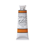 M. Graham Artist Oil Paint Transparent Yellow Iron Oxide 1.25oz/37ml Tube