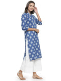 Gosriki Women'S Cotton Kurta (Kur190039-Xl_X-Large_Blue),blue,,B07QBDSNNS