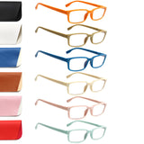 Kerecsen 6-Pack Reading Glasses Blue Light Blocking,Spring Hinge Readers for Men Women,Computer Eyeglasses (6 Mix Matte-4, 3.00,