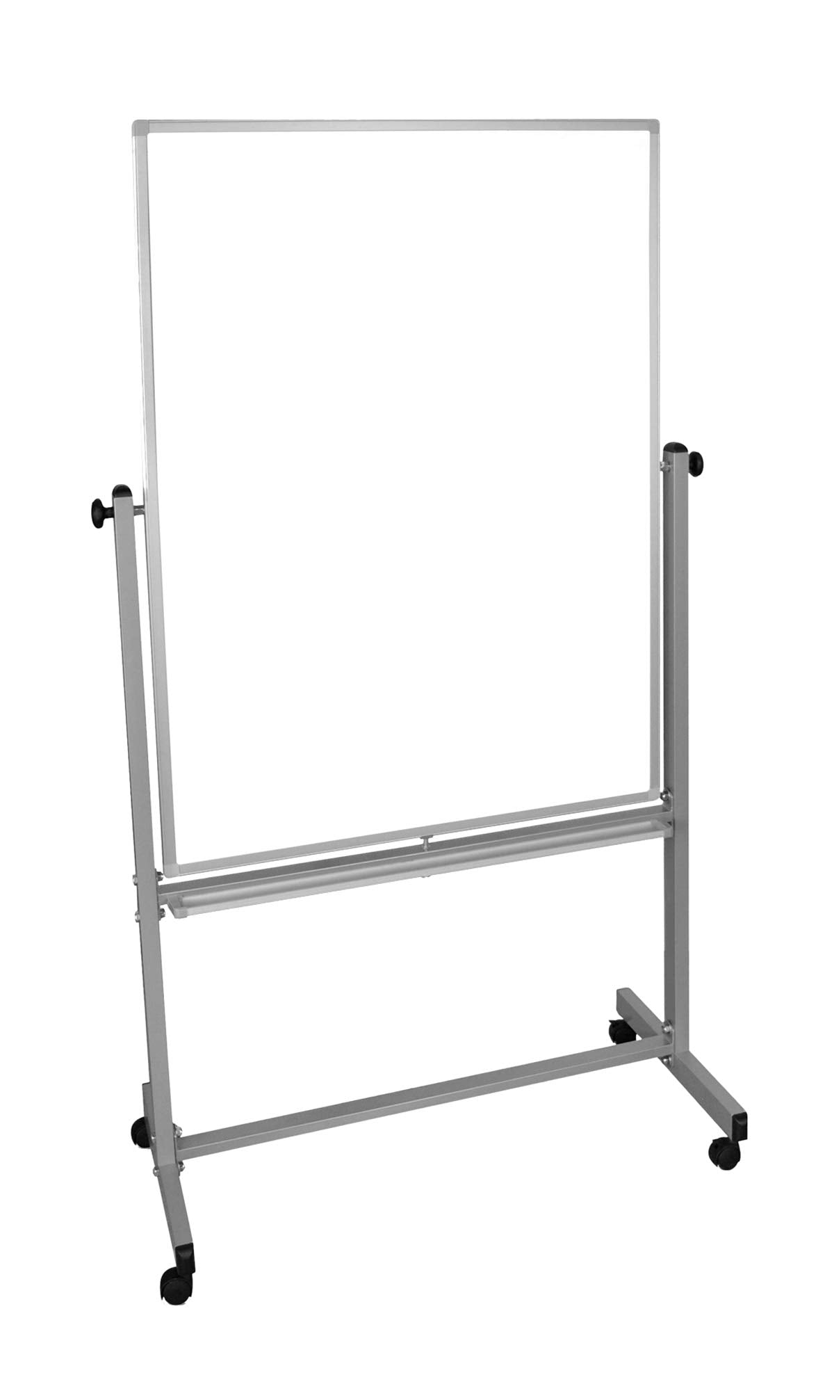 Luxor Mobile Mb3648Ww Dry Erase Double-Sided Magnetic Whiteboard With Aluminum Frame And Stand,36''W X 48''H