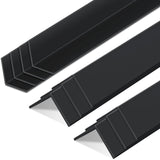 Sasylvia 10 Pcs Wall Corner Protector Guards,1/4 x 36 Inches Avoid Scratching Scuffs, Black Vinyl Corner Trim Molding, Ease Inst