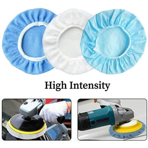 IOSUA 5-6 Inch Buffing Pads 22 Pieces Buffer Pads Car Polisher Bonnet Cover for Orbital Polishing Pads Microfiber