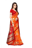Anni Designer Women'S Red Color Art Silk Saree With Blouse Piece (Sajawat Red_Free Size),Red,Free,Art Silk,ready to wear,Saree