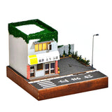 Japanese Tofu Shop Diorama Model Kit, Wood and Paper, 7.4 x 7.2 x 5.4 Inches, with LED Light, Ages 14 and Up,Handmade 1:64 Scale