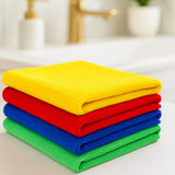 AKIKO HOME 100% Microfiber Cleaning Cloths Highly Absorbent, LintFree, Towels for Car, Kitchen, Laptop and Home Cleaning, Reu