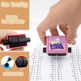 5PC Roller Digital Teaching Stamp,Addition, Subtraction, Multiplication Division and Fill in The Blank Roller Stamp, Teaching Ma