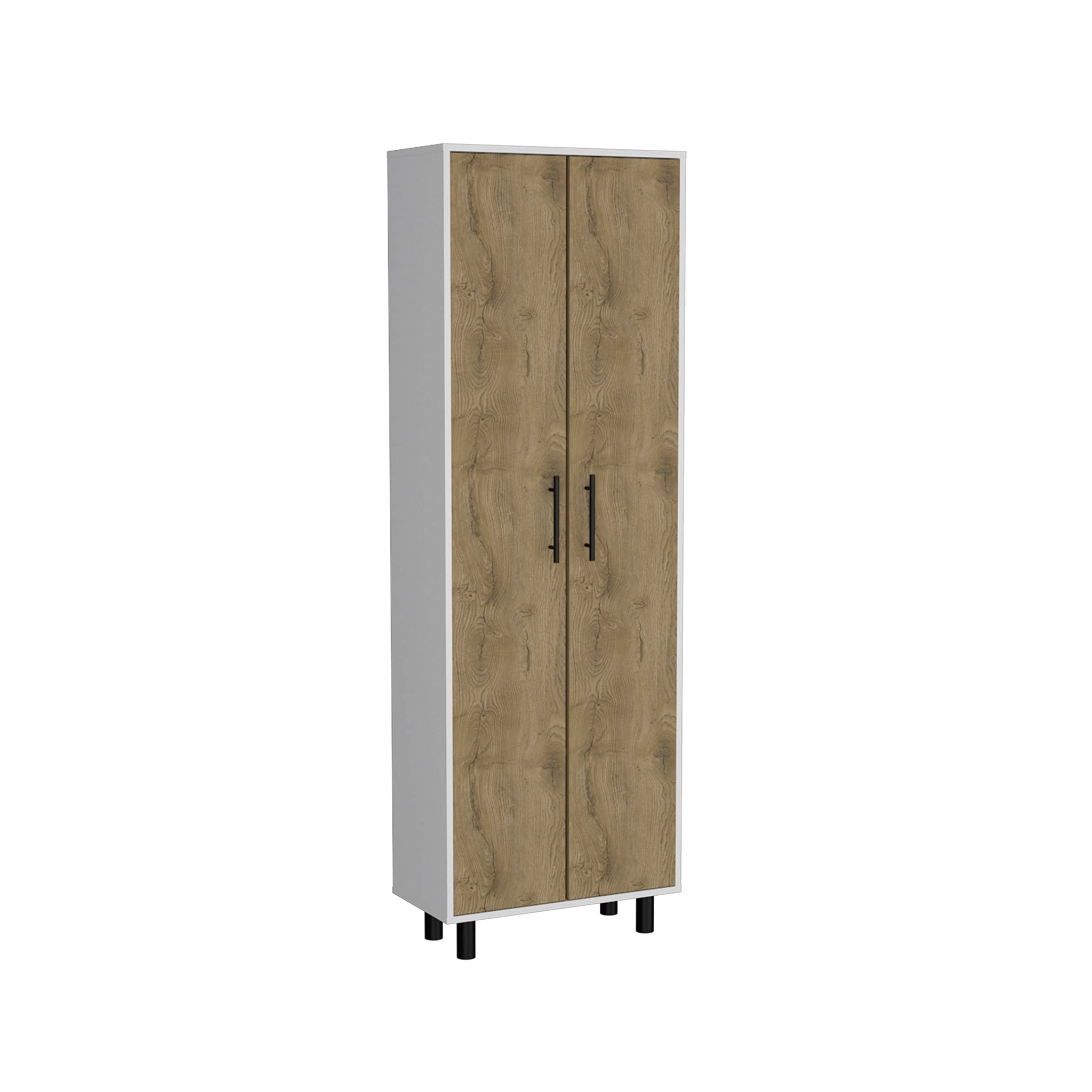 Napoles Multistorage Pantry Cabinet -Kitchen- White / Macadamia