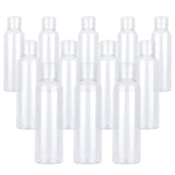 TRENDBOX 12 Pack Plastic Empty Bottles with Flip Cap for Shampoo, Lotions, Liquid Body Soap, Cream (4 oz / 120 ml)