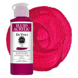 DA VINCI PAINTS Professional Artist Fluid Acrylic Paint, Red Rose Deep, 4oz