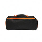 SNAPPSY Black Car Tool Bag Orange Trim Portable Storage Bag Lightweight Work Gear, L, Single Handle