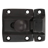 A29 Solid Brass Cabinet Door Latch Handmade Oil Rubbed Bronze Finish Latch with Twist Knob for Cabinet Closet Kitchen Door