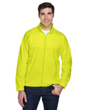 Harriton Mens 8 oz. FullZip Fleece 2XL SAFETY YELLOW