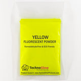 Fluorescent UV Powder Pigment | Black Light Reactive | Formaldehyde-Free & ECO Friendly | Multi-Purpose Use Tint Dye (1 oz, Yell