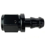 6AN Aluminum AN Female Swivel Push-on/Lock Hose Barb Fuel Oil Line Fitting End Straight Black