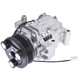 WFLNHB AC Compressor & A/C Clutch, A/C Ports 5 Grooves Replacement for Mazda 3 2004-2009 3 Sport 2009 Replacement for Mazda 5 20