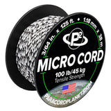 Paracord Planet Micro Paracord - Thin Braided Cord for Crafting, Fishing, and DIY Projects in 125 ft Spools - Urban Camo
