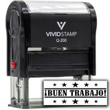 Buen Trabajo Spanish Teacher Self Inking Rubber Stamp (Black Ink) Medium