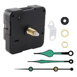 MovFlax Quartz Clock Movement Mechanism 18mm (3/4 inch) Shaft Length 11mm (7/16 inch) Thread for Clock DIY/Repair with White Han