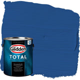 Glidden Total 1 gal. Brilliant Blue/Blue Flat Interior Paint with Primer